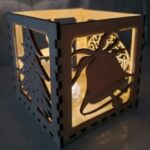 Laser Cut Christmas Tea Light DXF File