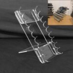 Nine Slot Pen Display Rack Laser Cutting Template DXF File