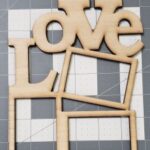 Laser Cut Love Photo Frame Valentines Day Decor Free Vector