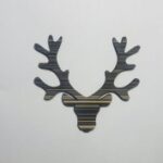 Laser Cut Reindeer Head Wood Cutout Unfinished Wood Craft Blank Free Vector