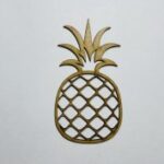 Laser Cut Pineapple Shape Unfinished Wood Cutout Free Vector