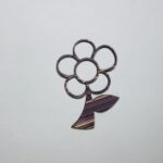Laser Cut Unfinished Wooden Flower Cutout Free Vector