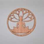 Laser Cut Buddha Shape Unfinished Wood Craft Cut Out Free Vector