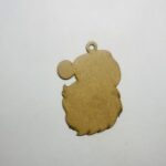 Laser Cut Santa Face Ornament Christmas Craft Blank Decoration Free Vector