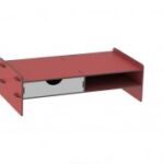 Laser Cut Computer Monitor Riser Desk Table Laptop Stand Shelf With Drawer Free Vector