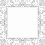 Mirror Frame Square dxf File