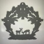 Laser Cut Xmas Deer Decoration