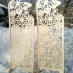 Butterfly Iron Gate Screen Laser Cut Free Vector