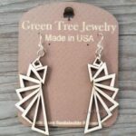 Laser Cut Exclusive Modern Earrings Design Free Vector
