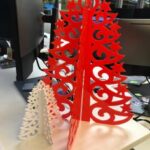 Laser Cut Acrylic Christmas Tree Template DXF File