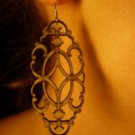 Laser Cut Wooden Decorative Earrings PDF File