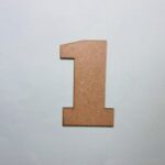 Laser Cut Wood Number 1 Cutout Number One Shape Free Vector