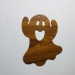 Laser Cut Chunky Wood Ghost Cutout Halloween Craft Free Vector