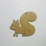 Laser Cut Wood Squirrel Cutout Squirrel Shape Unfinished Free Vector