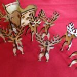 Laser Cut Christmas Reindeer 3mm Free Vector