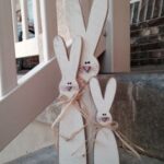 Laser Cut Standing Bunny Decoration Free Vector