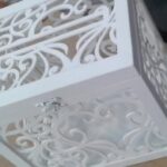 Laser Cut Wedding Box For Money Free Vector