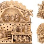 Laser Cut Nativity Scene Christmas Decoration DXF File
