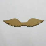 Laser Cut Angel Wings Wood Shape For Craft Free Vector