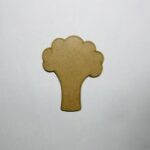Laser Cut Wood Broccoli Unfinished Cutout Shape Free Vector