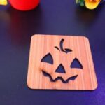 Laser Cut Halloween Coaster DXF File
