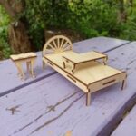 Laser Cut Wooden Doll House Furniture DXF File