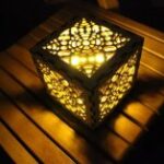 Laser Cut Honeycomb Lampshade Free Vector