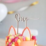 Laser Cut 1st Birthday Cake Topper