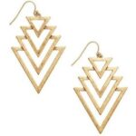Laser Cut Deco Cascade Wooden Earrings
