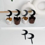 Laser Cut Crescent Moon Cupcake Toppers Party Picks