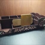 Laser Cut Creative Office Desk Organizer Free Vector