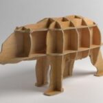 Laser Cut Polar Bear Shelf DXF File