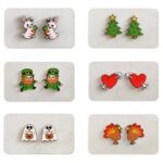 Laser Cut Holiday Earring Pack SVG File