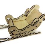 Laser Cut Sleigh 3mm SVG File