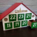 Laser Cut Advent Calendar House 3mm SVG File