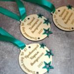 Laser Cut Wooden Event Medals Free Vector