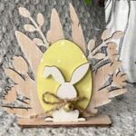 Laser Cut Easter Bunny Home Decoration Free Vector