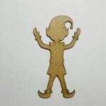 Laser Cut Elf Wood Cutout Shape Free Vector