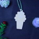 Laser Cut Ice Cream Ornament Unfinished Craft Christmas Tree Ornament Free Vector