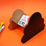 Laser Cut Desk Business Card Holder 3mm Free Vector