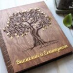 Laser Cut Personalized Wooden Family Photo Album Scrapbook Book Cover Free Vector