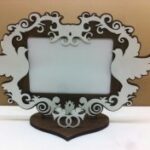 Laser Cut Wedding Photo Frame Free Vector