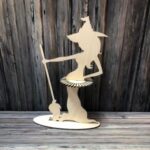 Laser Cut Halloween Witch Napkin Holder Free Vector