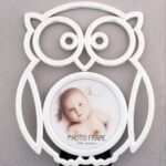Laser Cut Owl Wooden Kids Photo Frame Free Vector