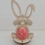 Laser Cut Easter Bunny Template 4mm Free Vector