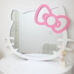 Laser Cut Hello Kitty Mirror Frame Free Vector
