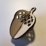 Laser Cut Acorn Christmas Ornament 3mm SVG File