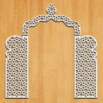 Laser Cut Decorative Wedding Panel Free Vector
