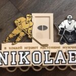 Laser Cut Hockey Medal Holder Free Vector