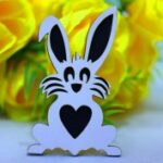 Laser Cut Easter Bunny Decor Free Vector